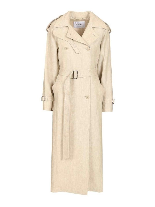 Max Mara: Trenchcoats - Trenchcoat - Weiß