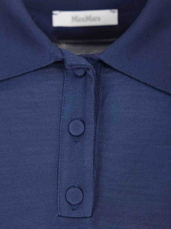 The Best Shops Max Mara: Poloshirts - Poloshirt - Blau