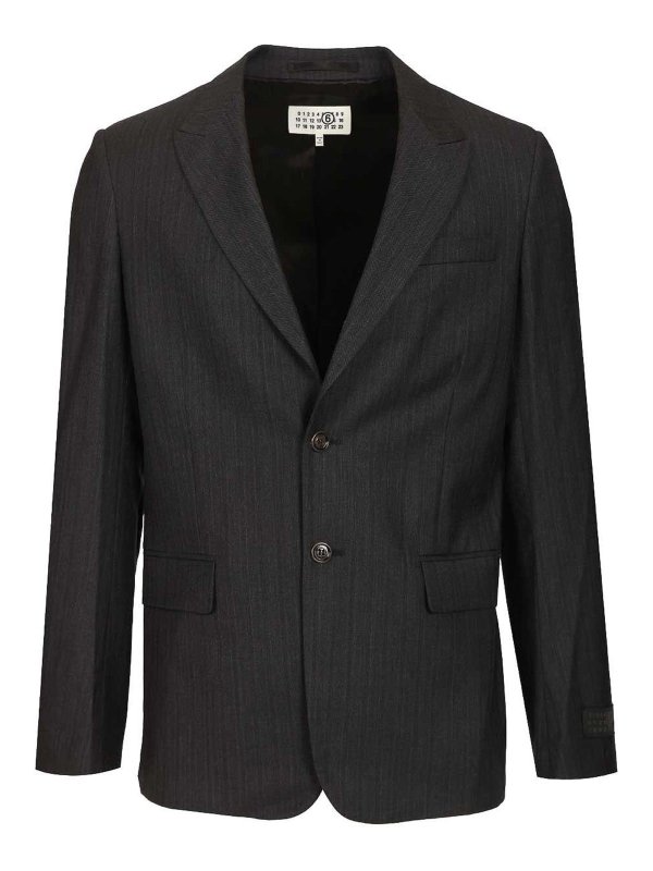 MM6 MAISON MARGIELA: Blazer - Blazer - Schwarz