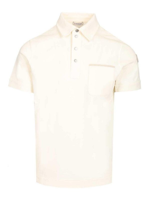 MONCLER: Polos  - Polo - Blanc