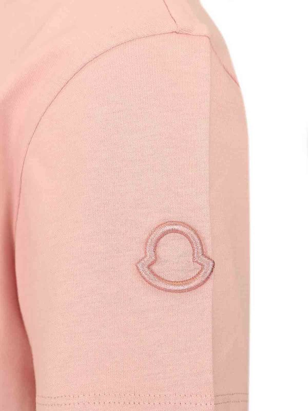 The Best Shops MONCLER: T-shirts - T-Shirt - Rosa