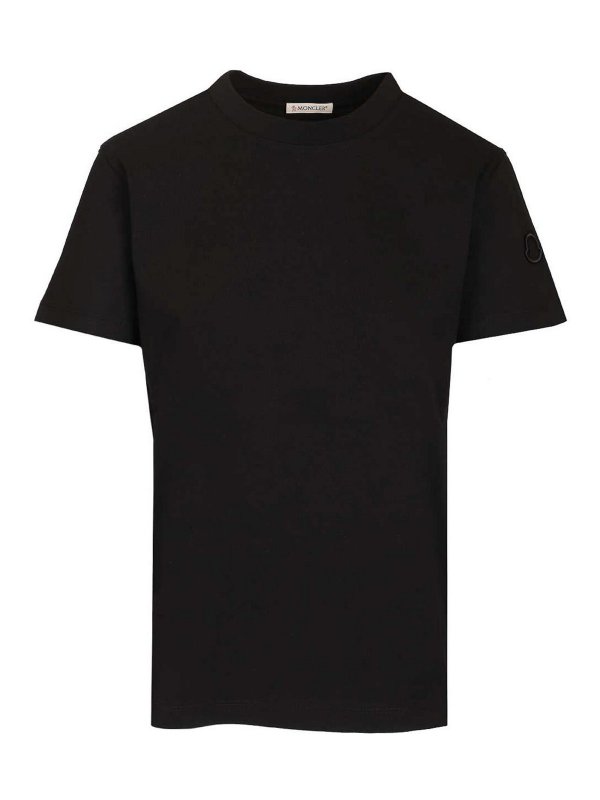 MONCLER: T-shirts - T-Shirt - Schwarz