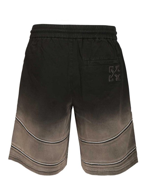 OFF-WHITE: pantaloni shorts online - Pantaloncini di cotone