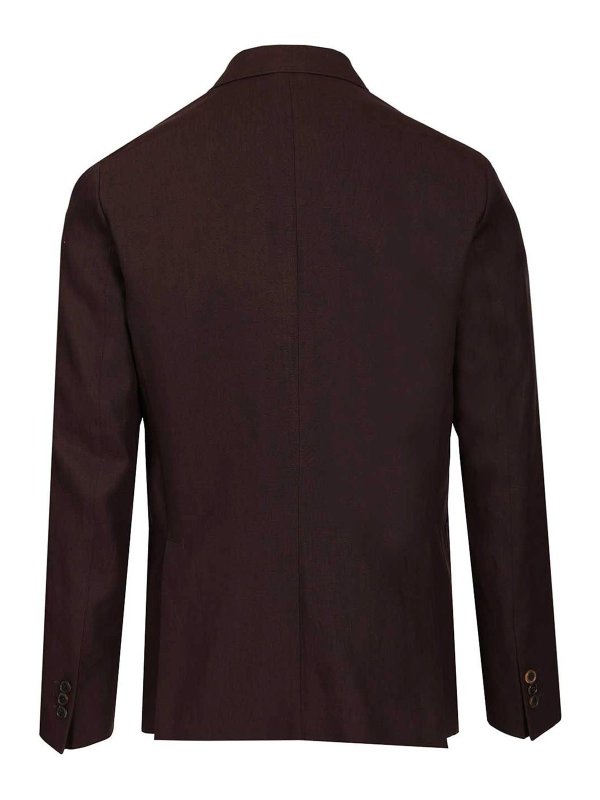 PAUL SMITH: blazers online - Linen Double-Breasted Blazer