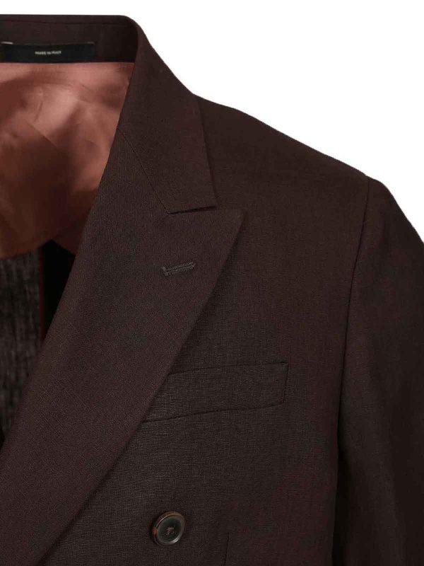 Linen Double-Breasted Blazer shop online: PAUL SMITH