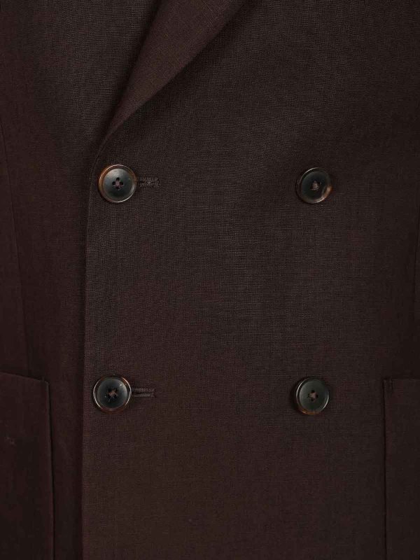 PAUL SMITH buy online Linen Double-Breasted Blazer