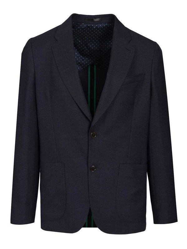 PAUL SMITH: Blazer - Blazer - Azul