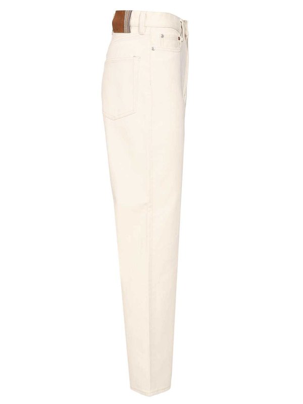 The Best Shops PAUL SMITH: Straight Leg Jeans - Straight Leg Jeans - Weiß