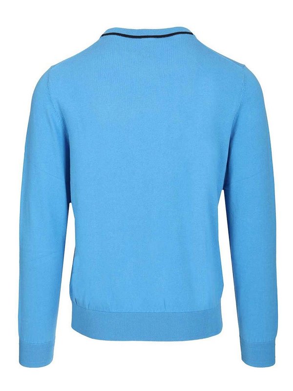 PAUL SMITH: Pull col rond online - Pull Col Rond - Bleu