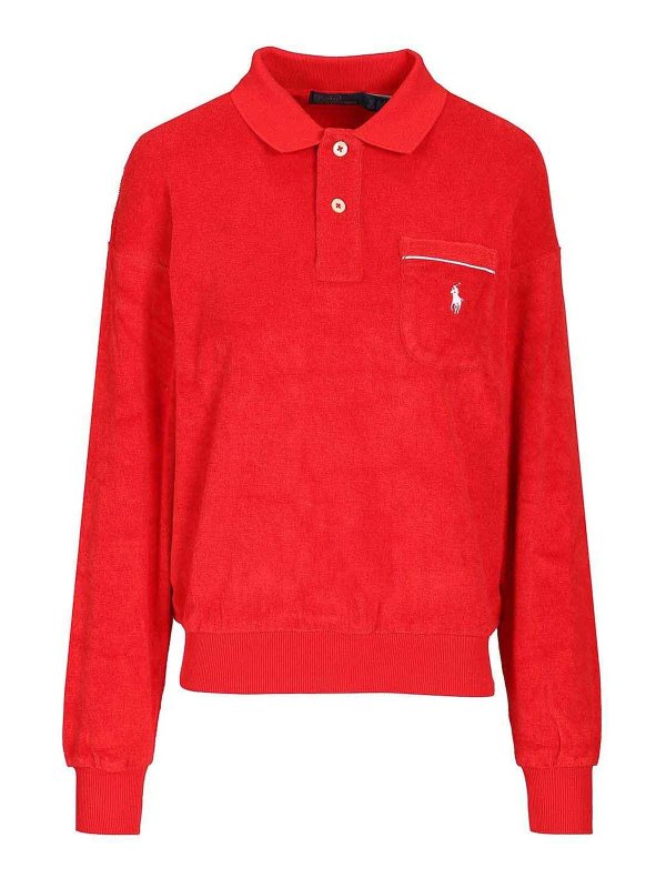 POLO RALPH LAUREN: Poloshirts - Poloshirt - Rot