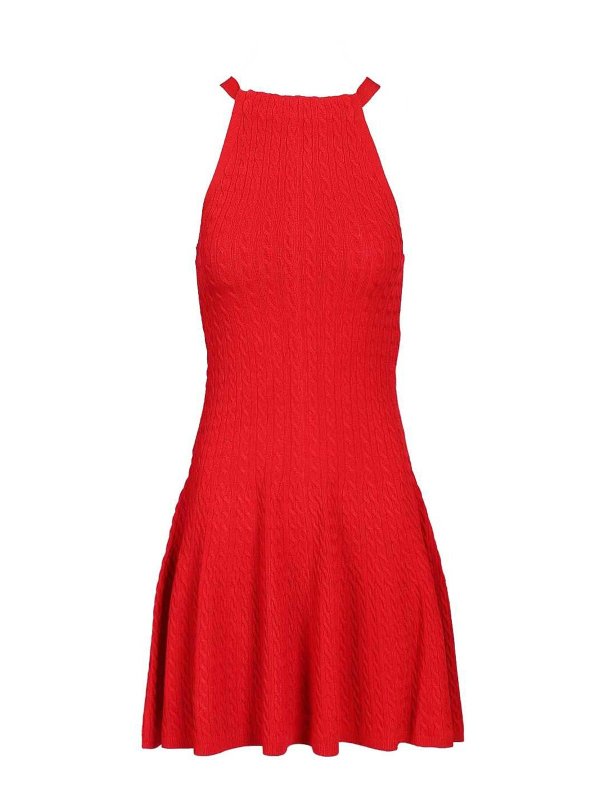 POLO RALPH LAUREN: Knielange Kleider - Knielanges Kleid - Rot