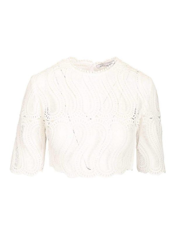 RAQUEL DINIZ: Tops y camisetas sin mangas - Top - Blanco