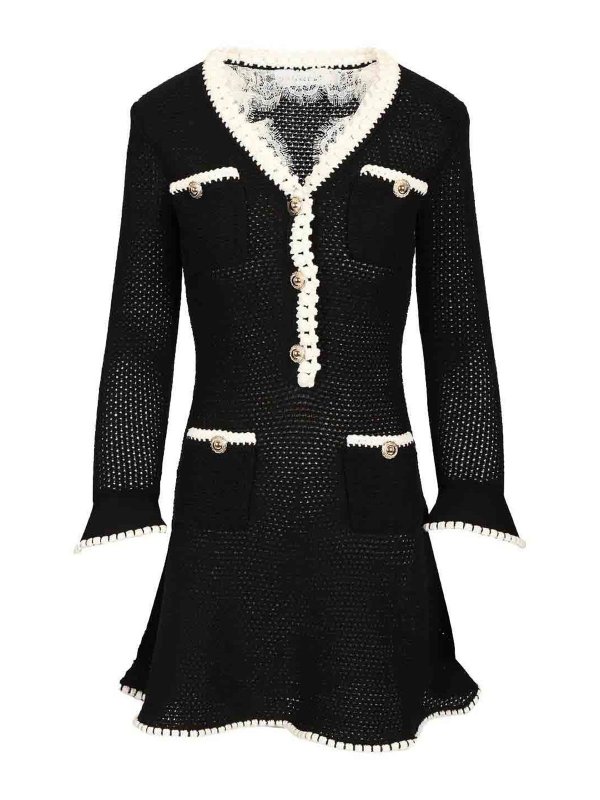 Self Portrait: Robes courtes - Robe Courte - Noir