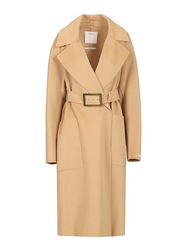 SPORTMAX: Abrigos semilargos - Abrigo Midi - Beis