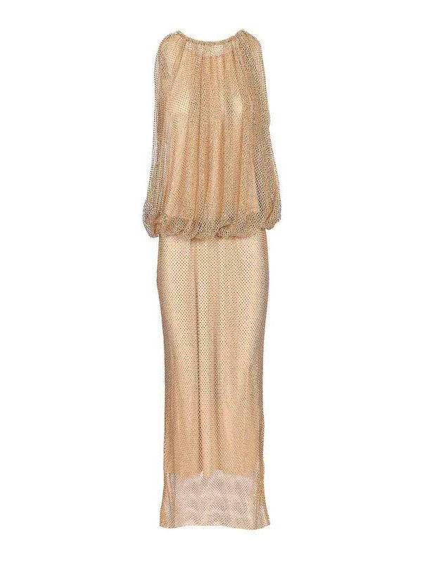 SPORTMAX: Knielange Kleider - Knielanges Kleid - Beige