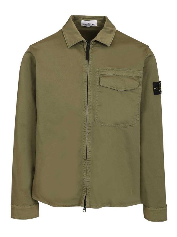 STONE ISLAND: Hemden - Hemd - Grün
