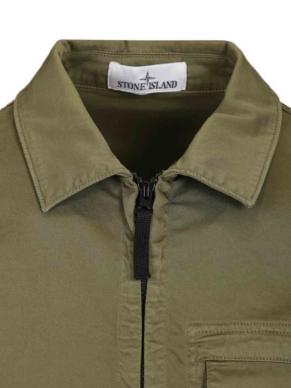 Hemd - Grün shop online: STONE ISLAND