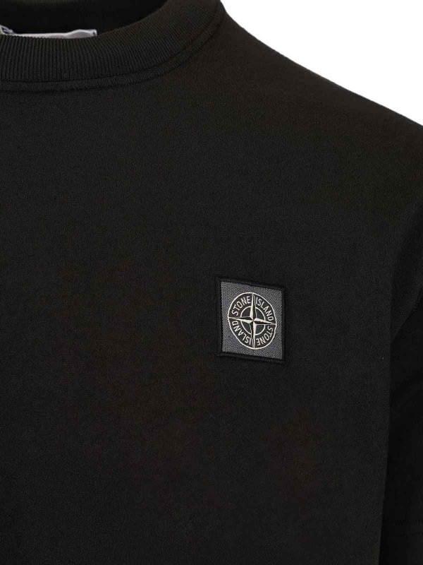 The Best Shops STONE ISLAND: T-shirts - T-Shirt - Schwarz