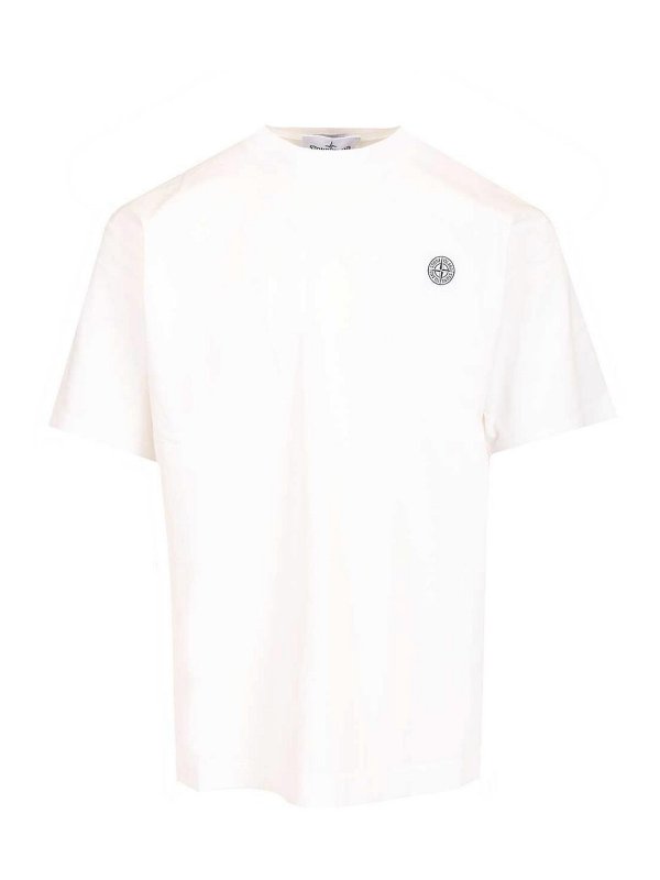 STONE ISLAND: T-shirts - T-Shirt - Weiß