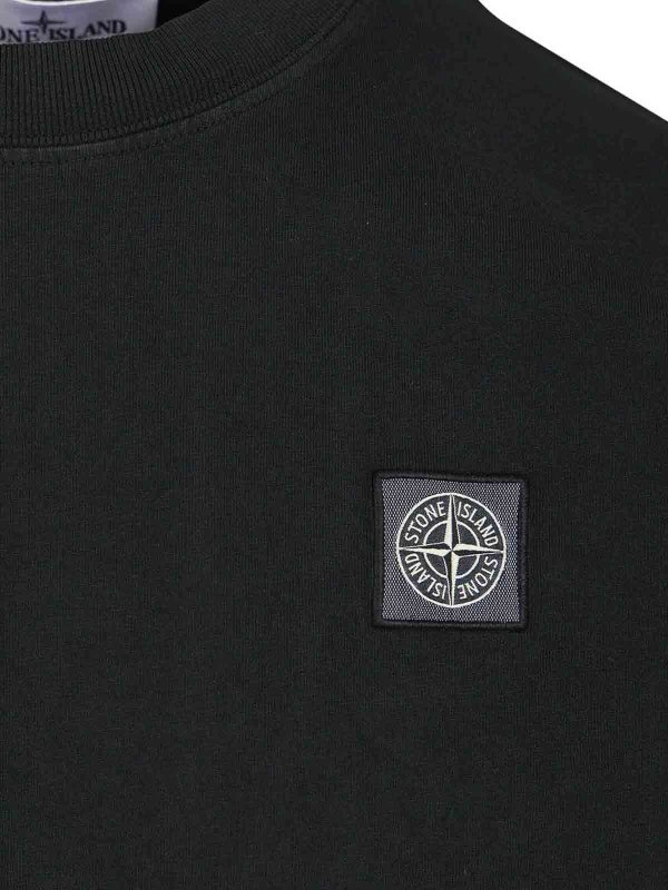 The Best Shops STONE ISLAND: T-shirts - T-Shirt - Blau