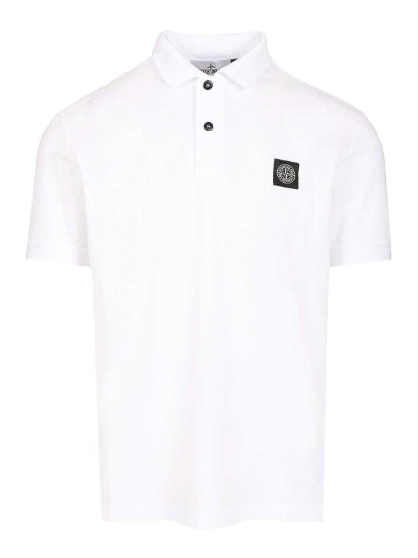 STONE ISLAND: Poloshirts - Poloshirt - Weiß
