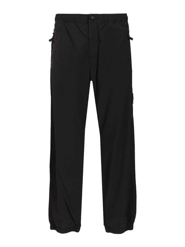 STONE ISLAND: Traininghosen - Traininghose - Schwarz