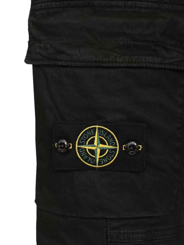 STONE ISLAND buy online カジュアルパンツ - 黒