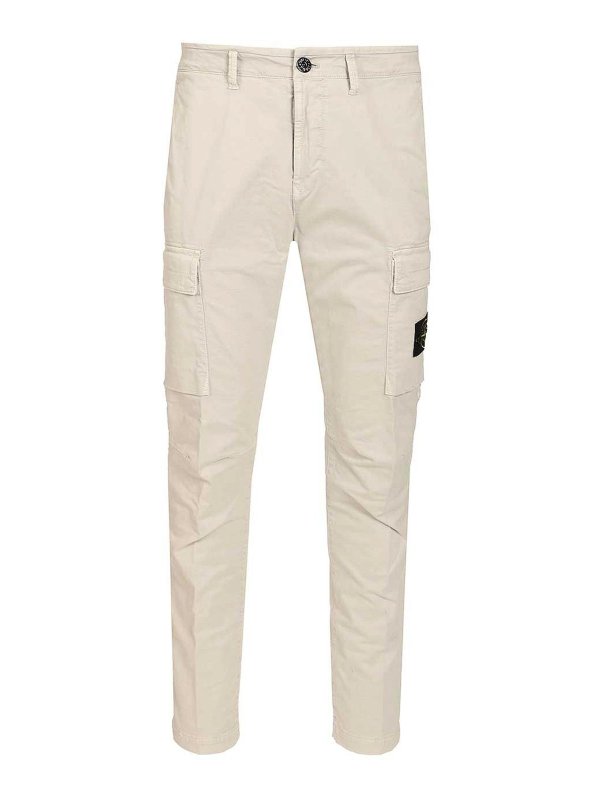 STONE ISLAND: カジュアルトラウザー - カジュアルパンツ - グレー