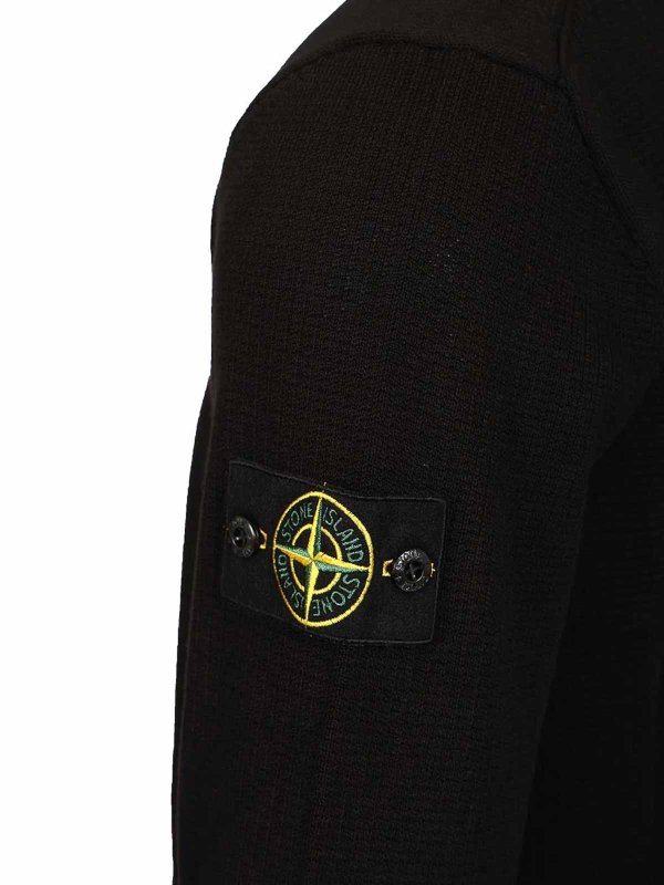 Rundhalspullover - Schwarz shop online: STONE ISLAND