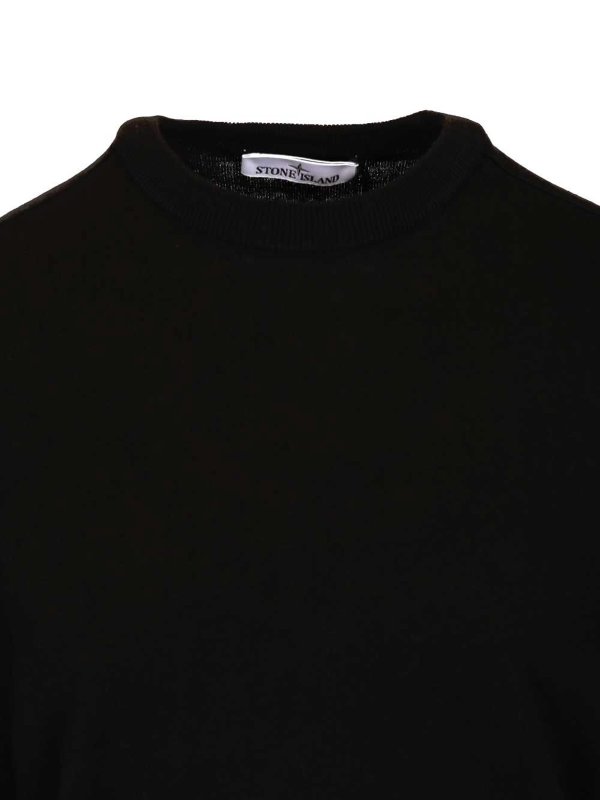 Rundhalspullover - Schwarz shop online: STONE ISLAND