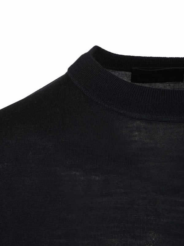 Pull Col Rond - Bleu shop online: STONE ISLAND