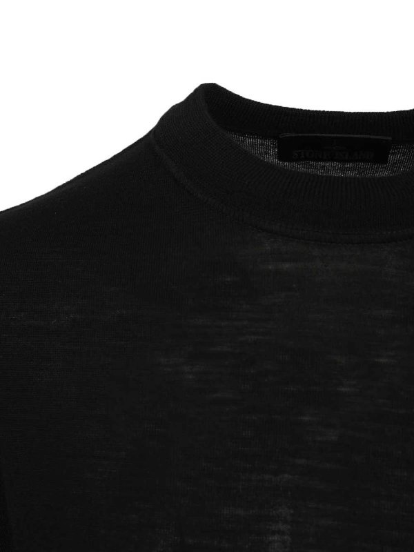 Rundhalspullover - Schwarz shop online: STONE ISLAND