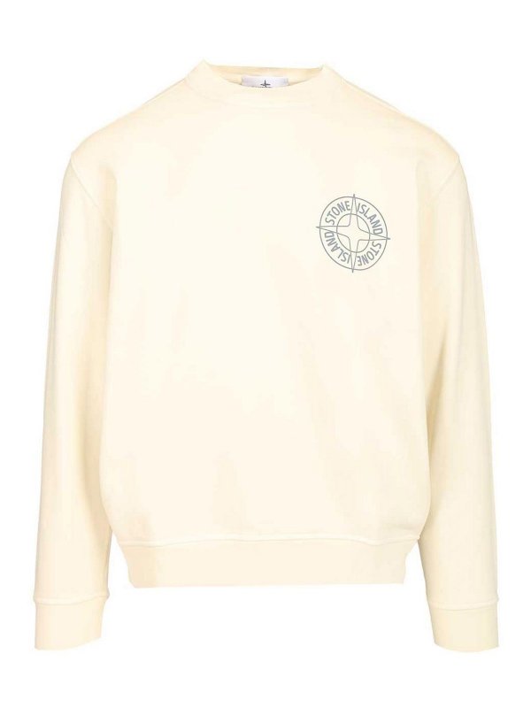 STONE ISLAND: Sweatshirts und Pullover - Sweatshirt - Weiß