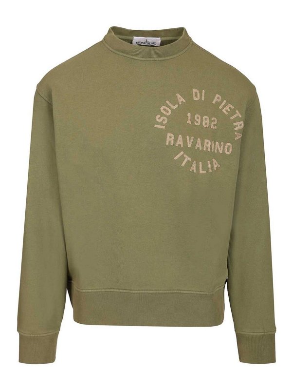 STONE ISLAND: Pull col rond - Pull Col Rond - Vert