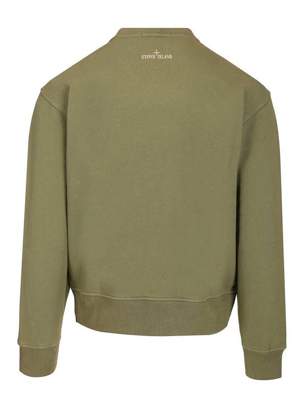 STONE ISLAND: Pull col rond online - Pull Col Rond - Vert