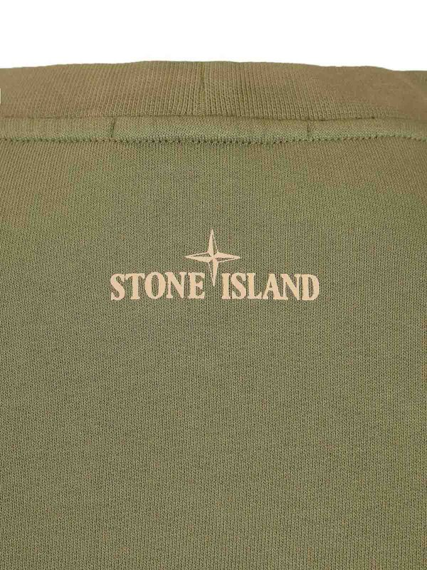 Pull Col Rond - Vert shop online: STONE ISLAND
