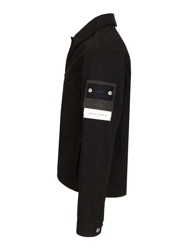 The Best Shops STONE ISLAND: Jeansjacken - Jeansjacke - Schwarz
