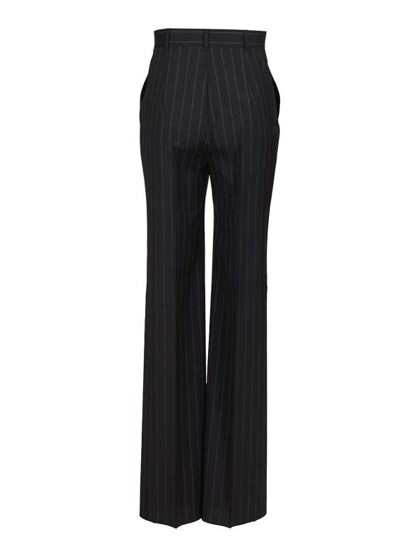 MAX MARA STUDIO: casual trousers online - Pinstriped Wool Trousers