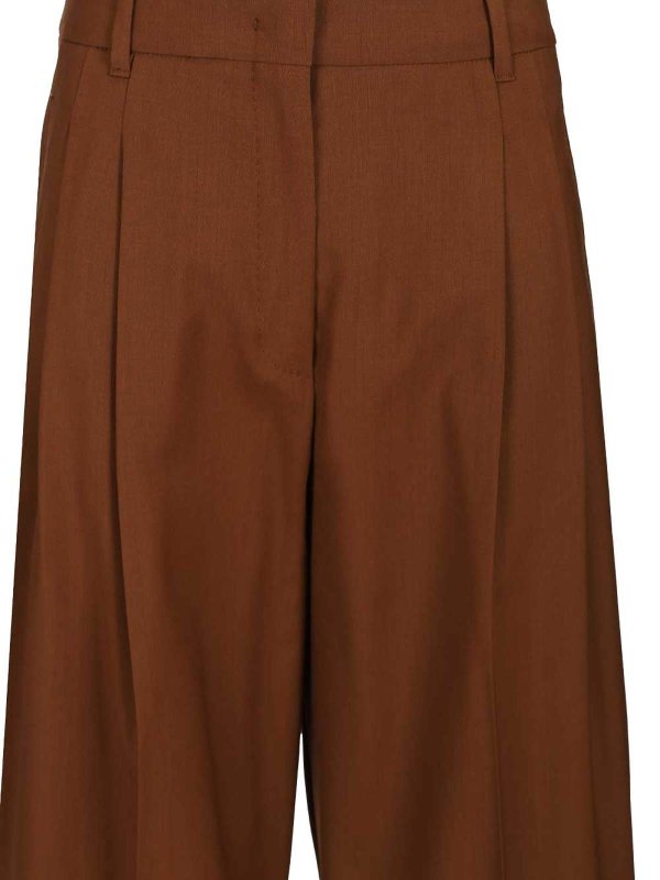Flowing Wool Trousers shop online: MAX MARA STUDIO