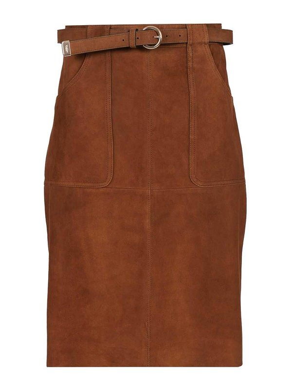 MAX MARA STUDIO: Knielange und Midi Röcke - Midirock - Braun