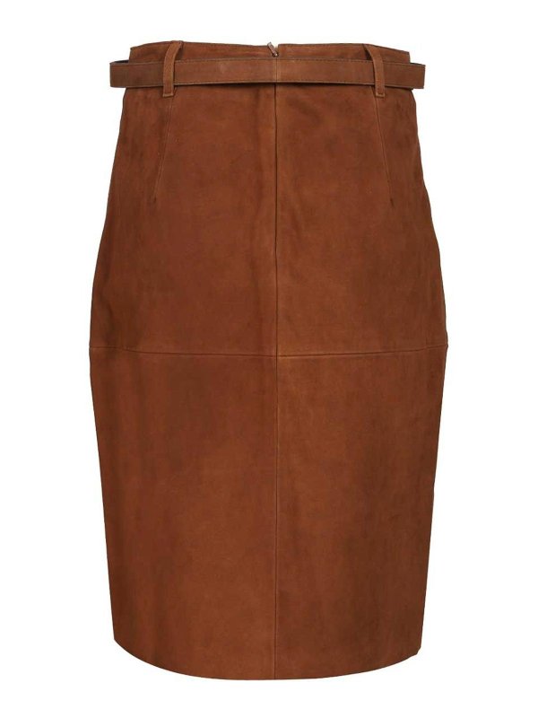 MAX MARA STUDIO: Knielange und Midi Röcke online - Midirock - Braun