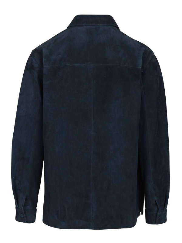 VALENTINO GARAVANI: レザーコート online - レザーコート - ブルー