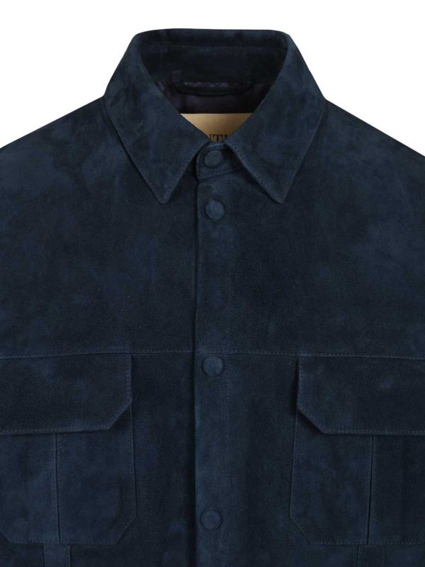 The Best Shops VALENTINO GARAVANI: レザーコート - ブルー
