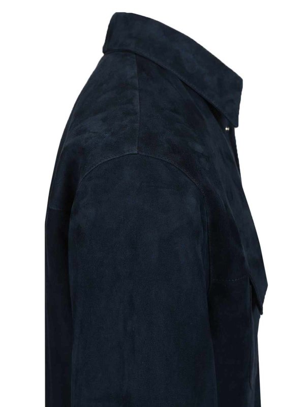 レザーコート shop online レザーコート - ブルー