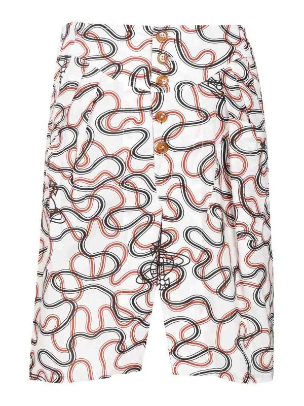 VIVIENNE WESTWOOD: Hosen Shorts - Shorts - Weiß