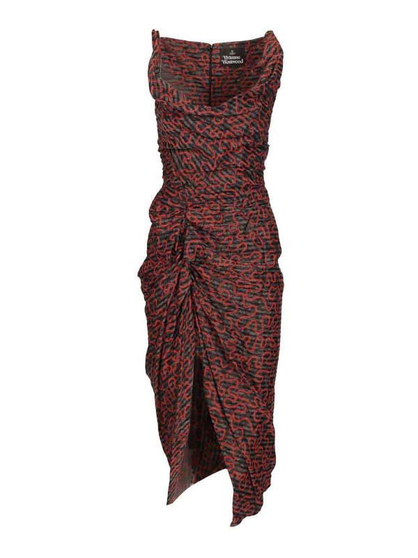 VIVIENNE WESTWOOD: ニーレングスドレス - 膝丈ドレス - マルチカラー