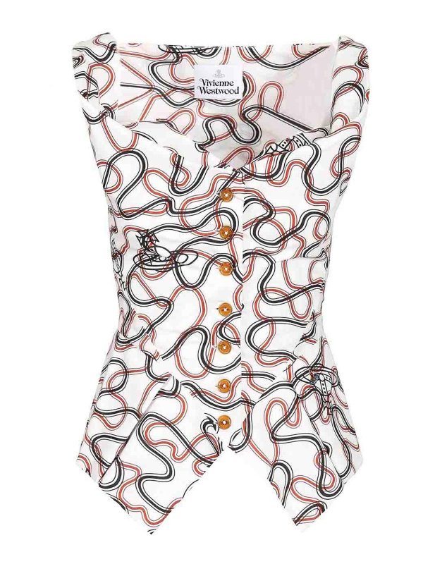 VIVIENNE WESTWOOD: Tops und Tank Tops - Top - Weiß