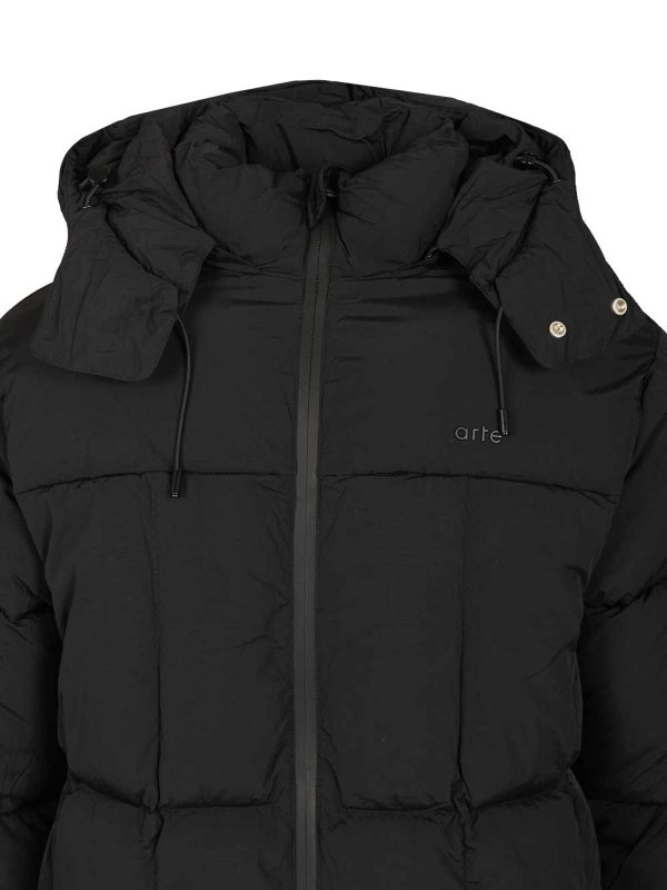 Down Jacket With Hood With Drawstring shop online: ARTE