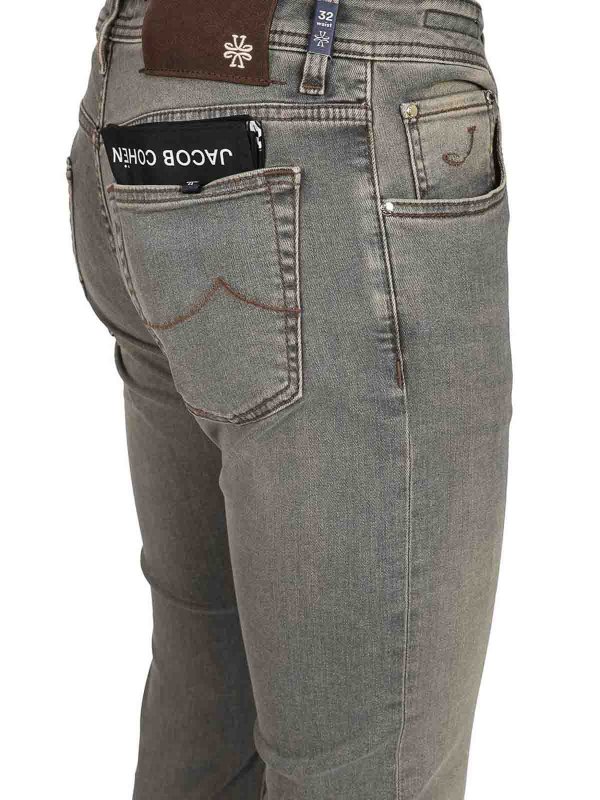 The Best Shops JACOB COHEN: Straight Leg Jeans - Straight Leg Jeans - Grau