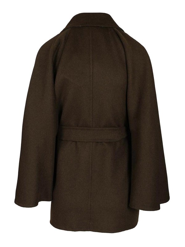 Max Mara: short coats online - Short Robe Coat